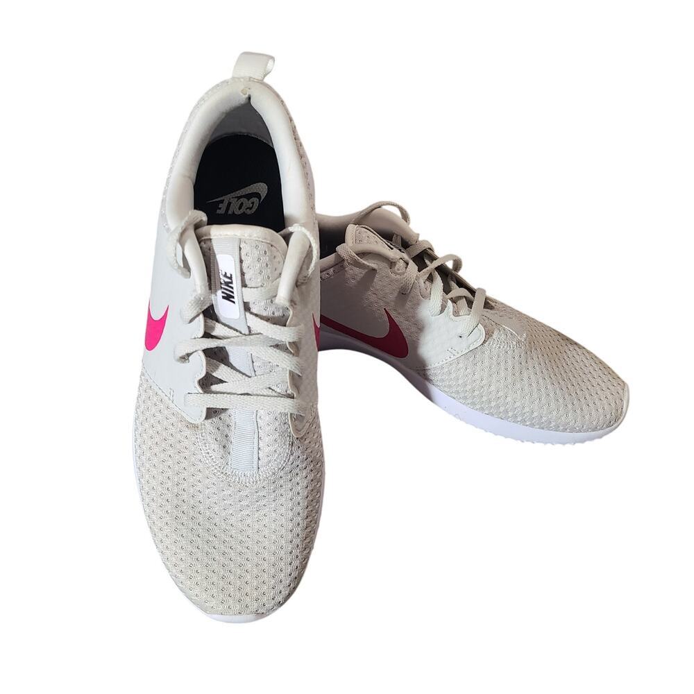 Nike Roshe G Golf Shoes Womens 9.5 Photon Dust White Pink CD6066-004 - Picture 3 of 8